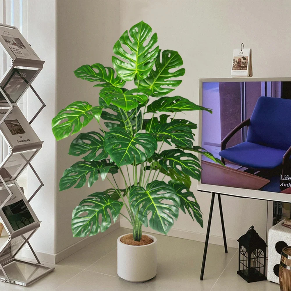 Tropical artificial monstera plant for interior and exterior decoration - view 4