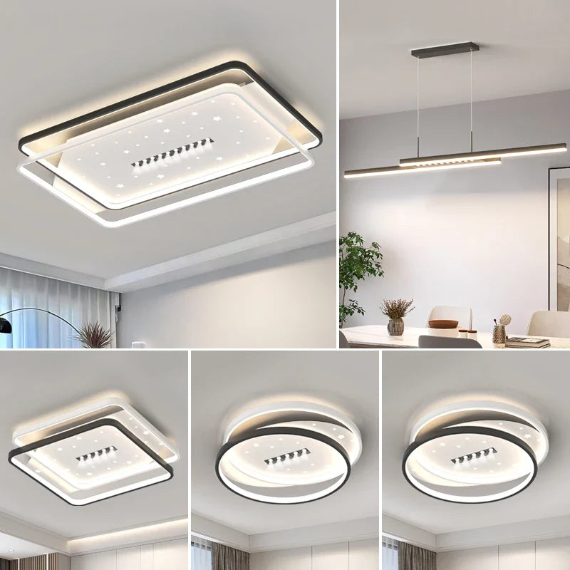 Modern led ceiling for interior and elegant atmosphere - view 2