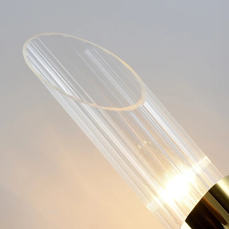 Postmodern design glass tube wall sconce for elegant interior - view 4