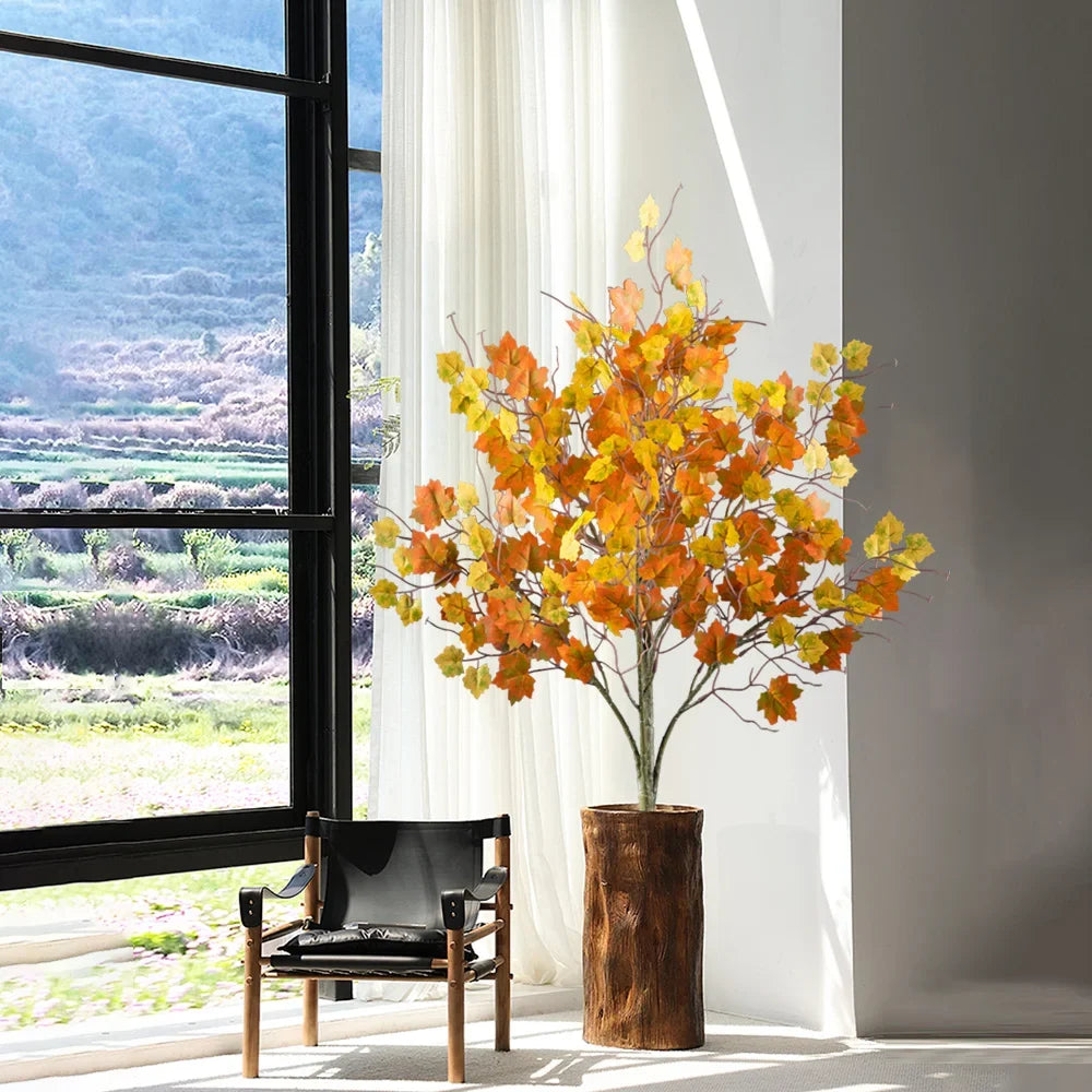 Artificial maple tree with autumn leaves for festive decoration - view 3