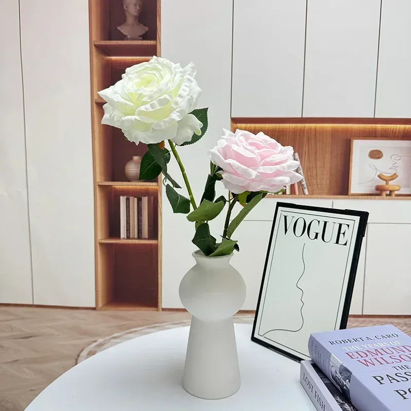 Branches of silk rose wines large artificial decorative flowers - view 5