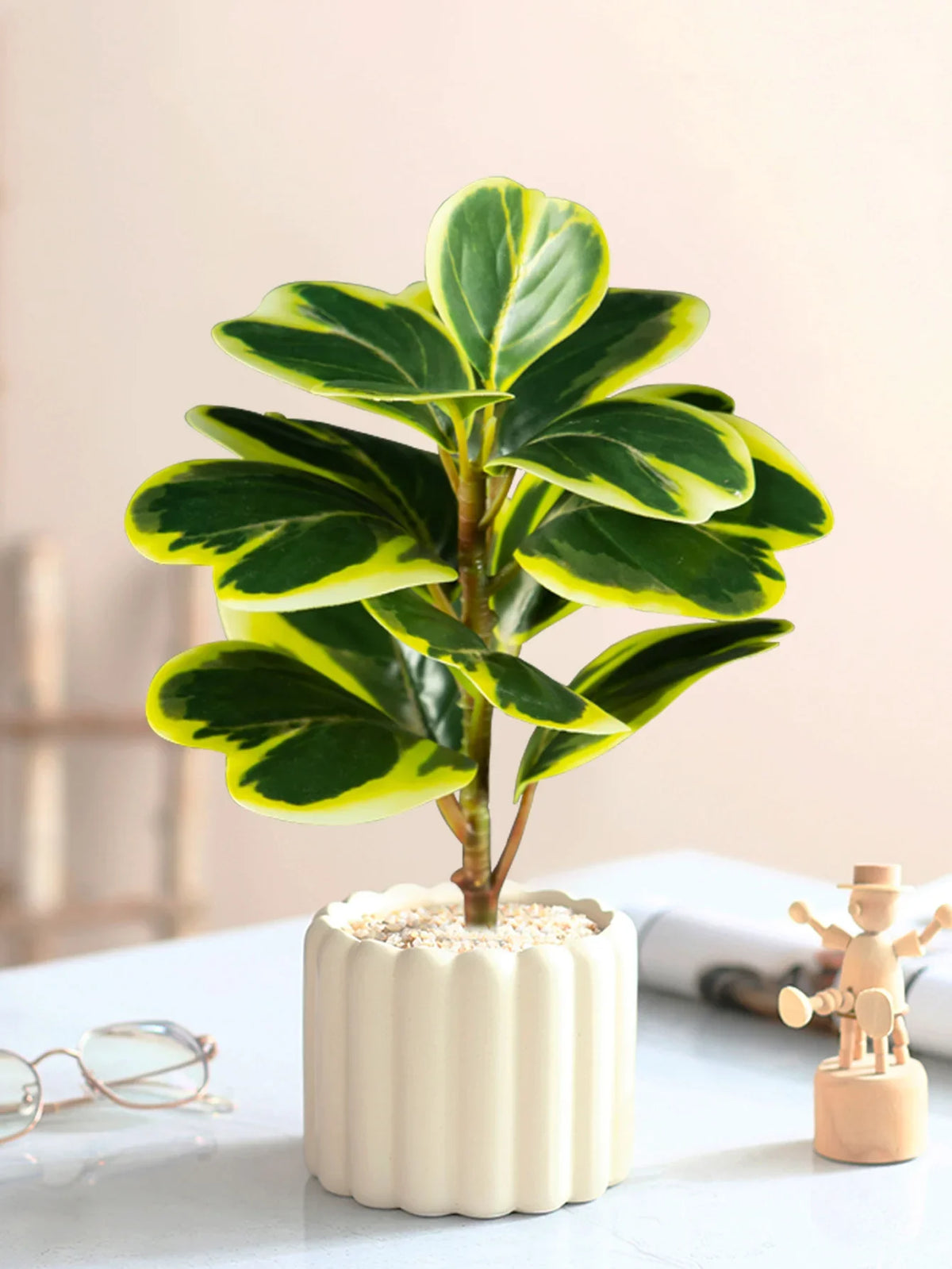 Small artificial plants heart leaves interior and exterior decoration - view 3