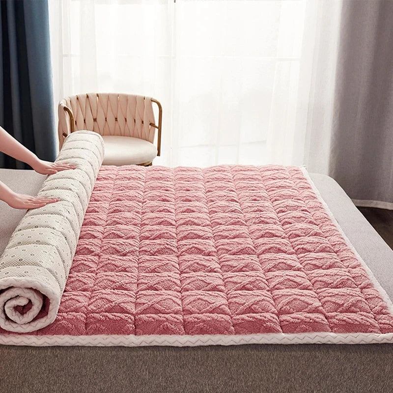 Soft velvet lamb surmatelas for students and dormitories