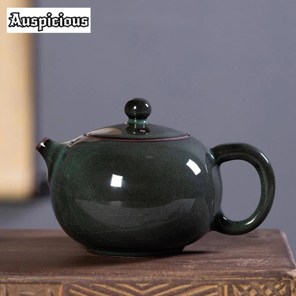 Teapot artisanal celadon crackle 300ml style longquan luxury - view 2