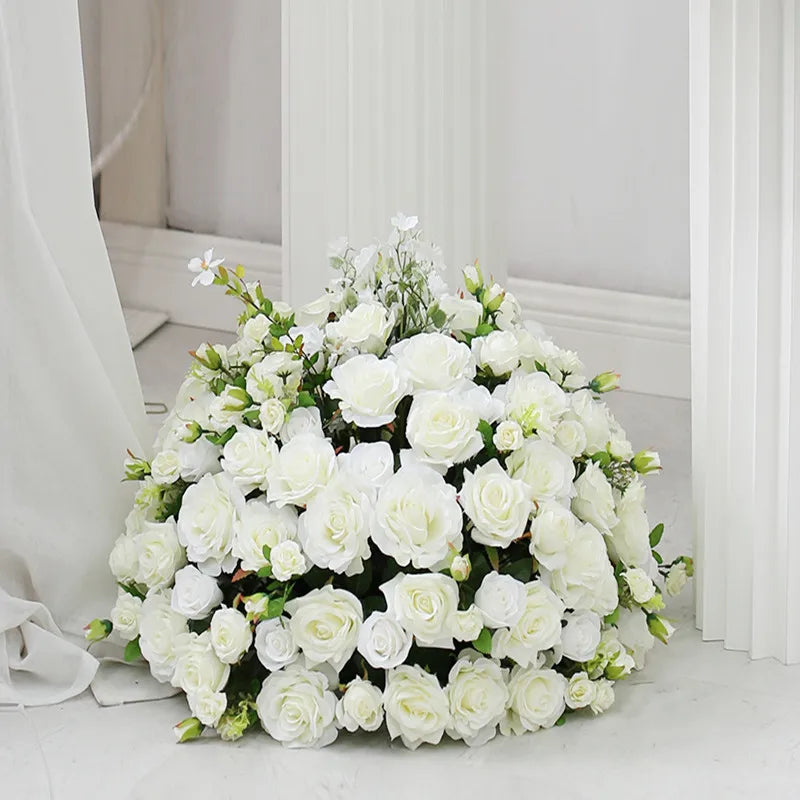 Artificial silk flower balls for wedding decoration and photo - 04 / 50 CM