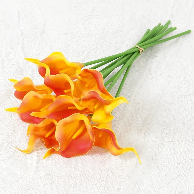 Lot of artificial flowers lys calla for wedding and floral decoration - H / 2 Pieces