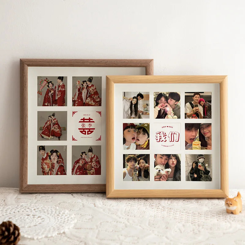 Vintage wooden picture frame for wall decoration - view 3