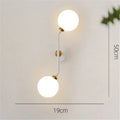Wall sconce in metal and glass modern Nordic style - B2