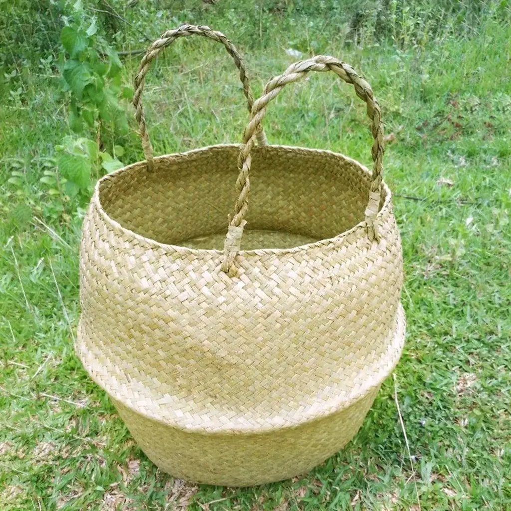 Wicker hanging basket for storage and decoration - view 3