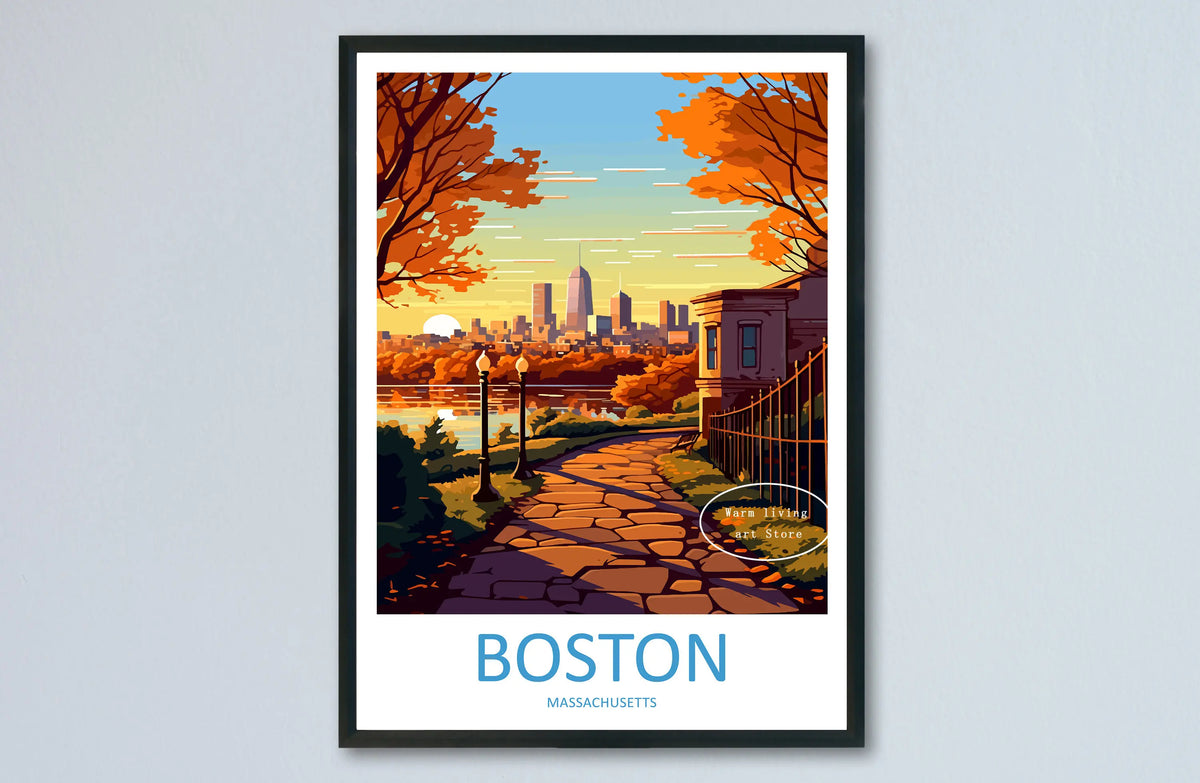 Romantic Travel Poster of Famous Urban Landscapes on Canvas - 60X90cm Unframed / 31