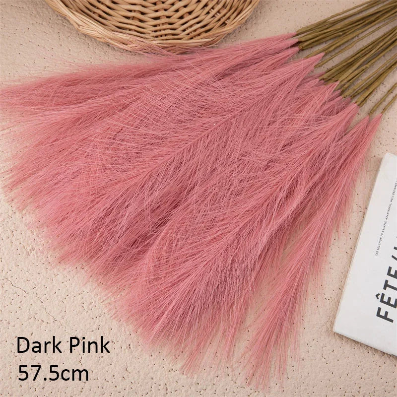 10 artificial flowers for bohemian decoration and wedding - Dark Pink / 10 Pieces