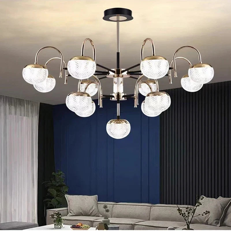 Modern wrought iron chandelier for interior decoration - view 5