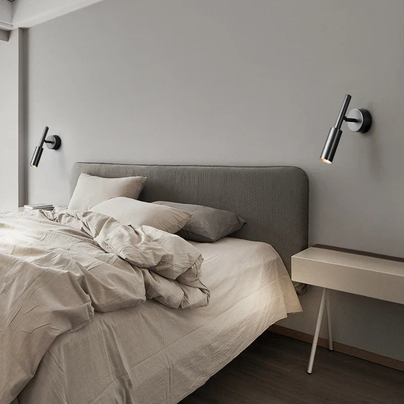 Copper industrial bedside lamp creative design for reading - view 5