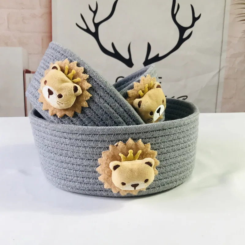 Woven storage basket for toys and various objects - view 4