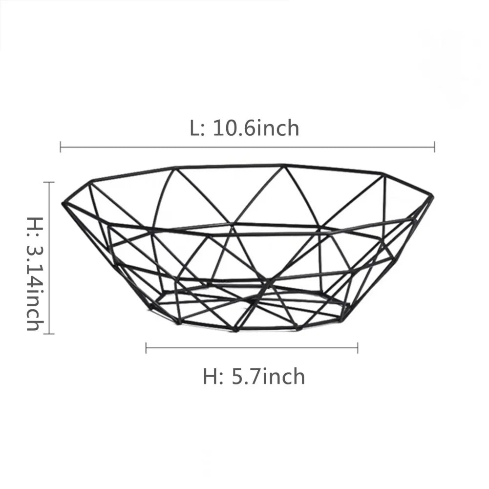 Modern metal storage bowls for snacks and fruit - C1 and C2