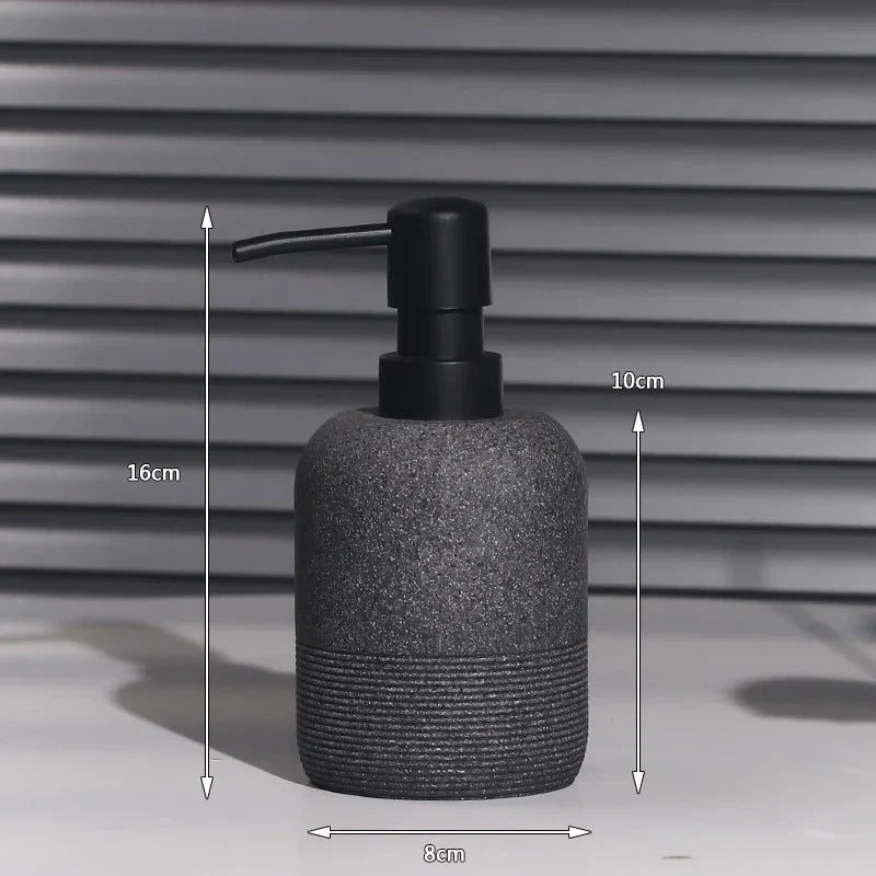 Emulsion bottle in sandstone for luxury bathroom - 350ml 3