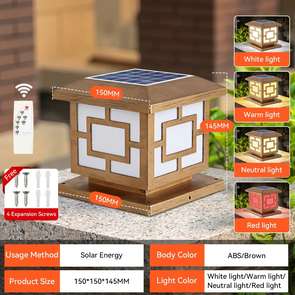 Vintage LED solar lamps for garden and courtyard - 15 cm Type C / 1 piece