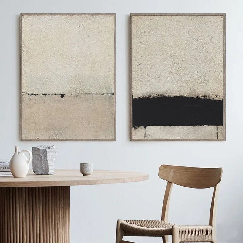 Large Textured Abstract Canvas Wall Painting, Design HDP50111 - view 2