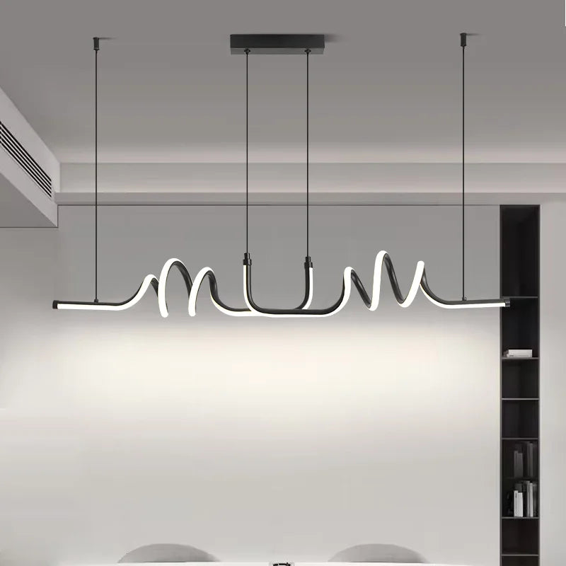 Modern and minimalist pendant light for interior decorative lighting - view 4