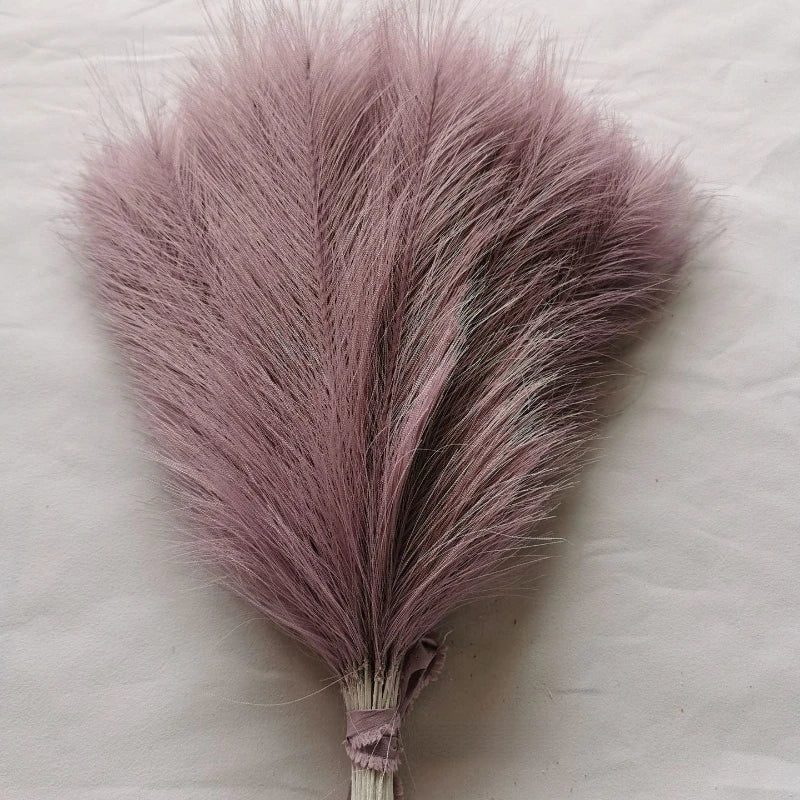 10 bouquets artificial pampa grass for interior decoration - Light Purple / 10 Pieces