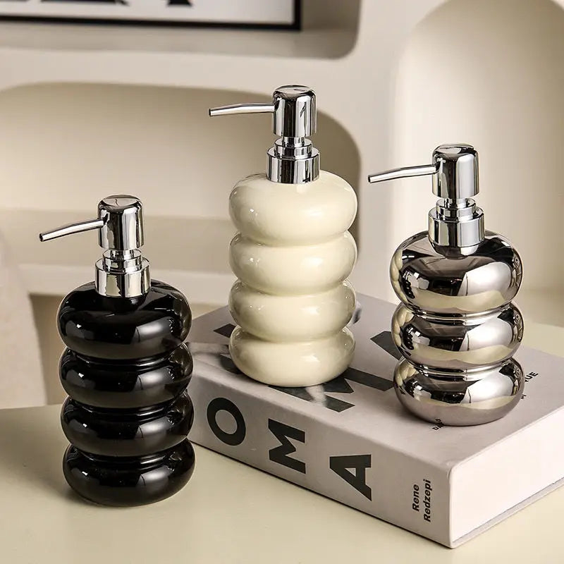 Ceramic bottle for disinfectant and soap dispenser - view 2