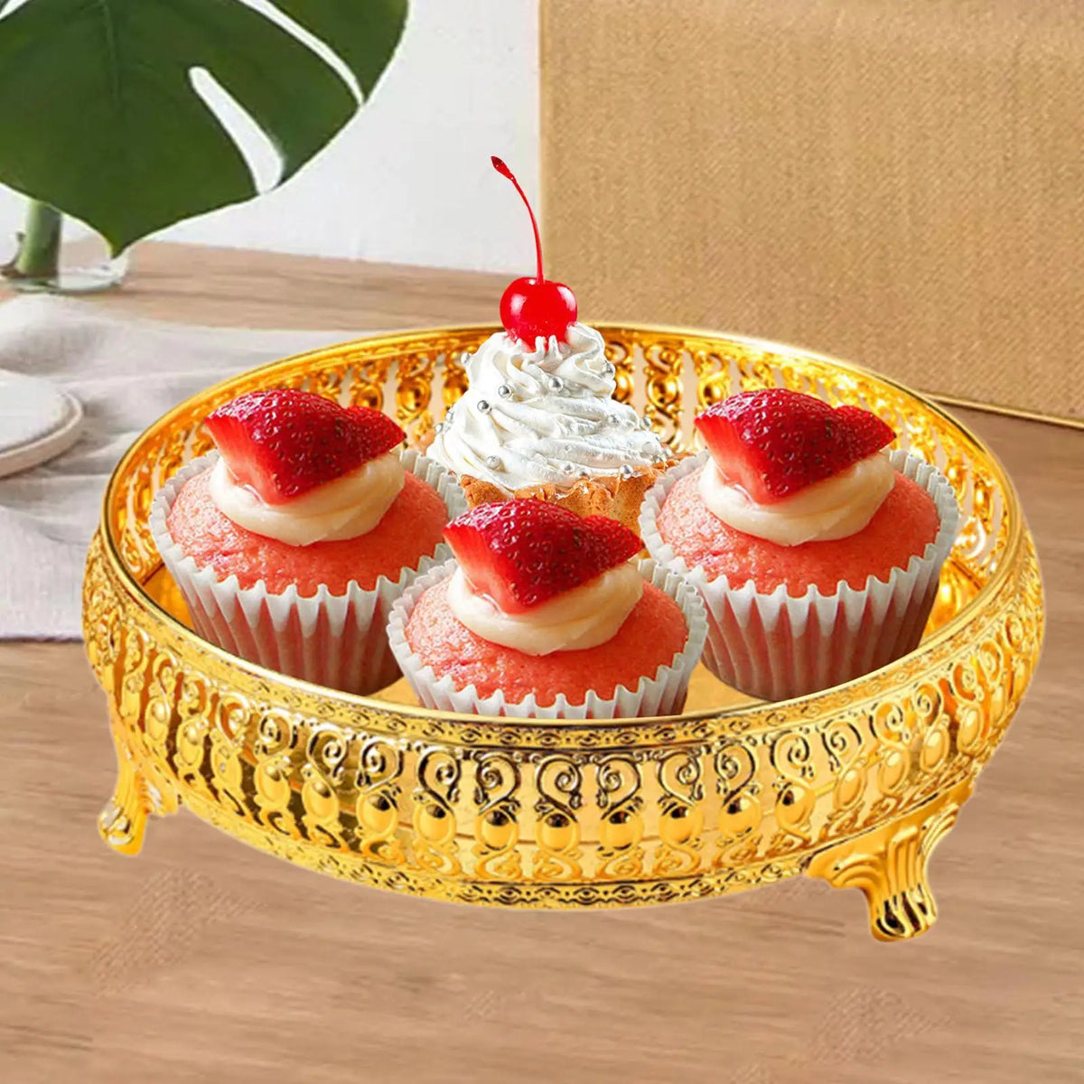 Round fruit basket for decorative storage and snacks - view 3