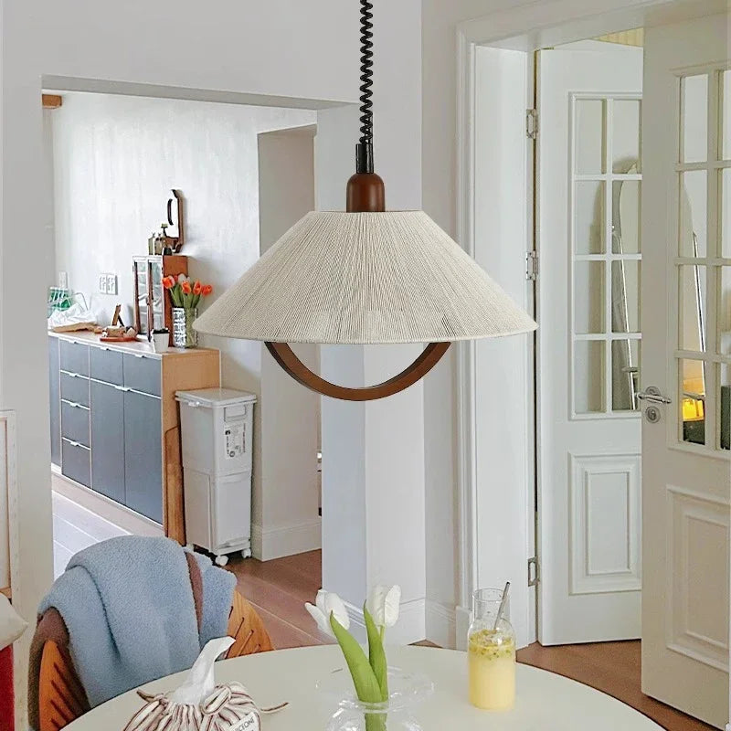 Vintage wooden chandelier for elegant interior decoration - view 4