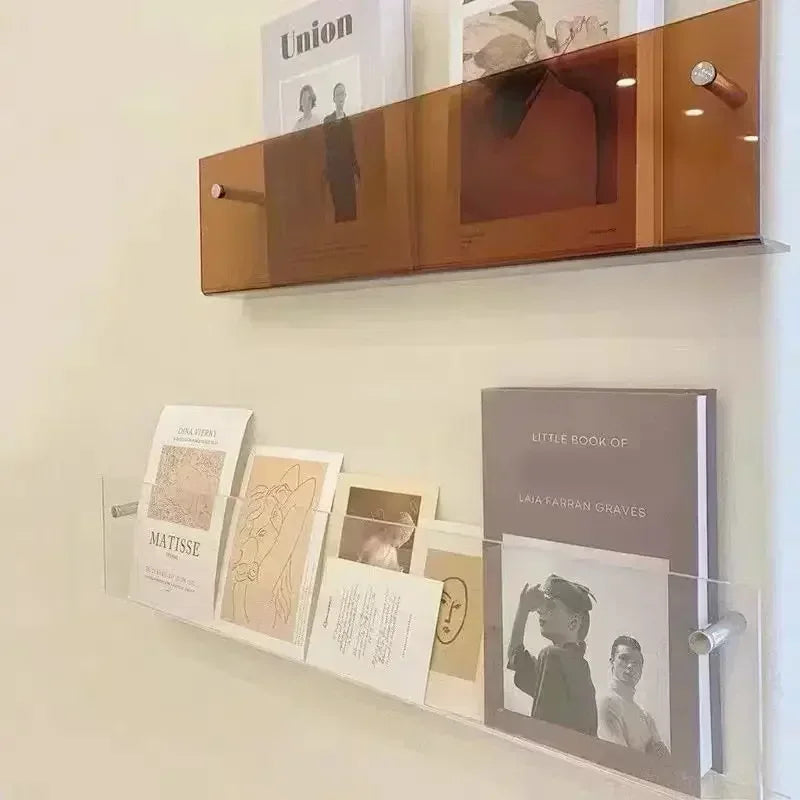 Transparent acrylic wall shelf for various storage - view 5