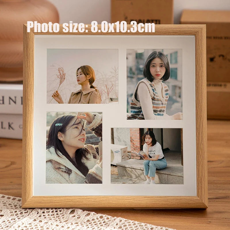 Vintage wooden picture frame for wall decoration - 23x23cm-4 1 / 23x23cm
