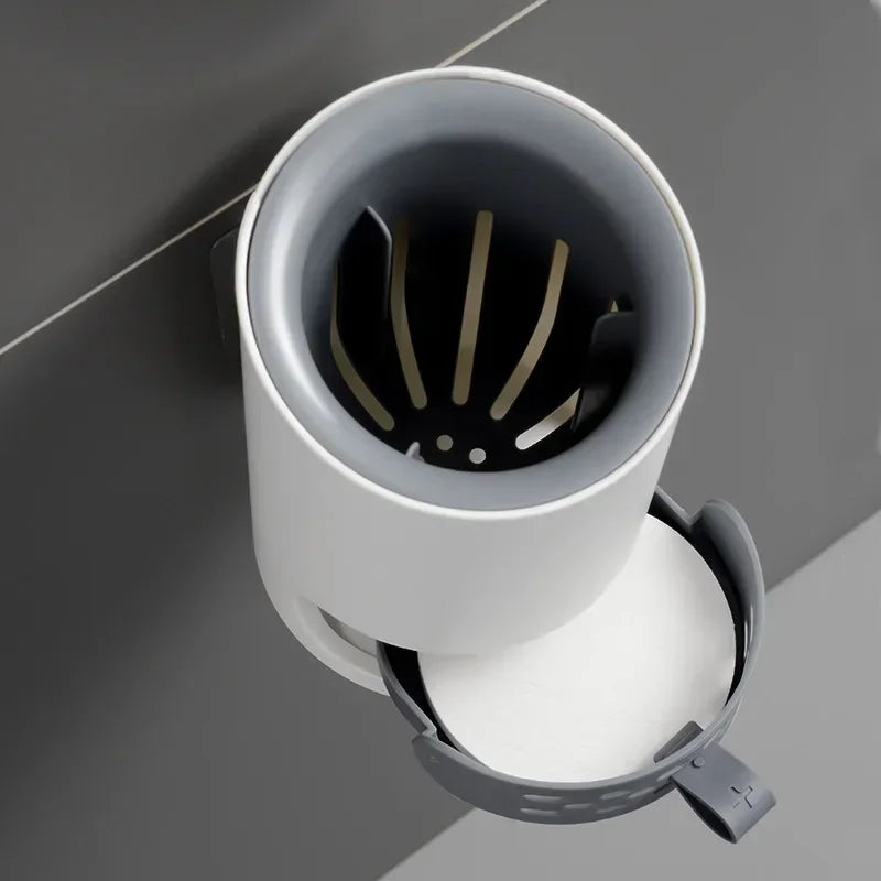 Set of rechargeable silicone cleaning brushes with wall support - view 5