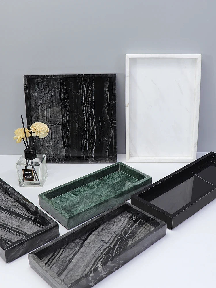 Storage box in travertine and natural marble luxury - view 3