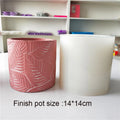 Silicone moulds for flower pots leaf motifs 2024 - Conception 1