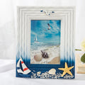 Wooden picture frame and shell for office decoration - Verticale A / 6 inches