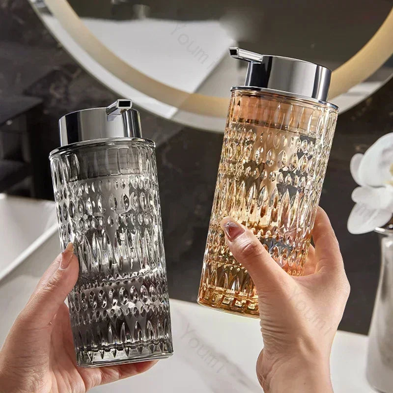 Glass soap bottle for elegant and practical bathroom - view 2