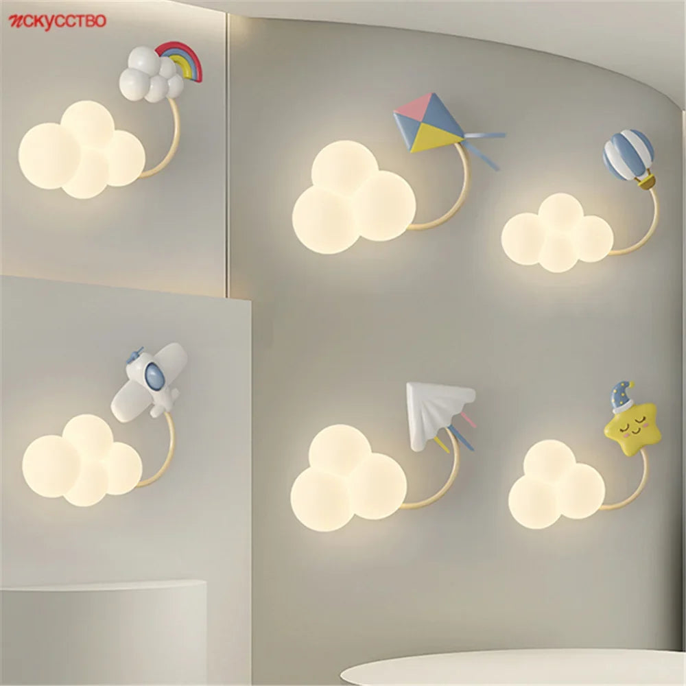 LED wall sconce for decorative and playful children