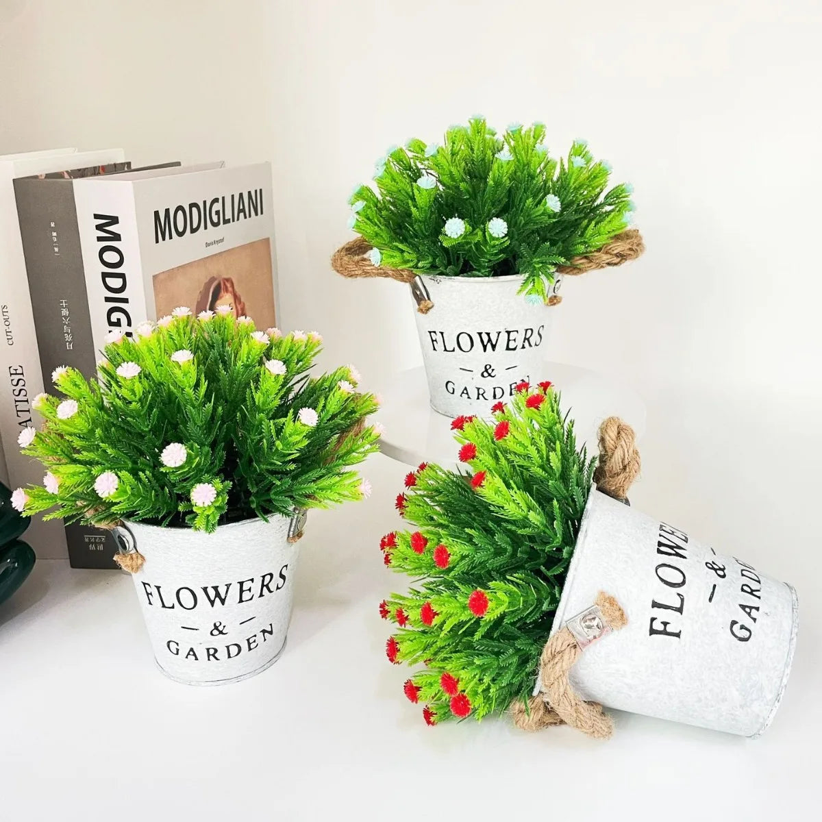 Artificial flower in pot for creative and festive decoration - view 4