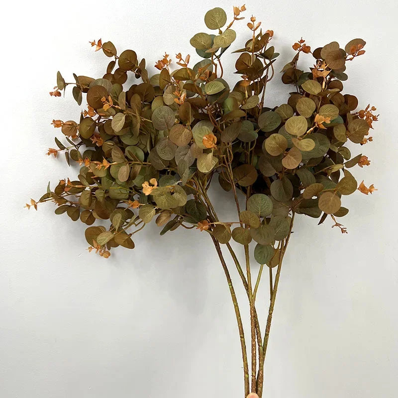 Set of 2 artificial silk leaves for floral decoration - view 2