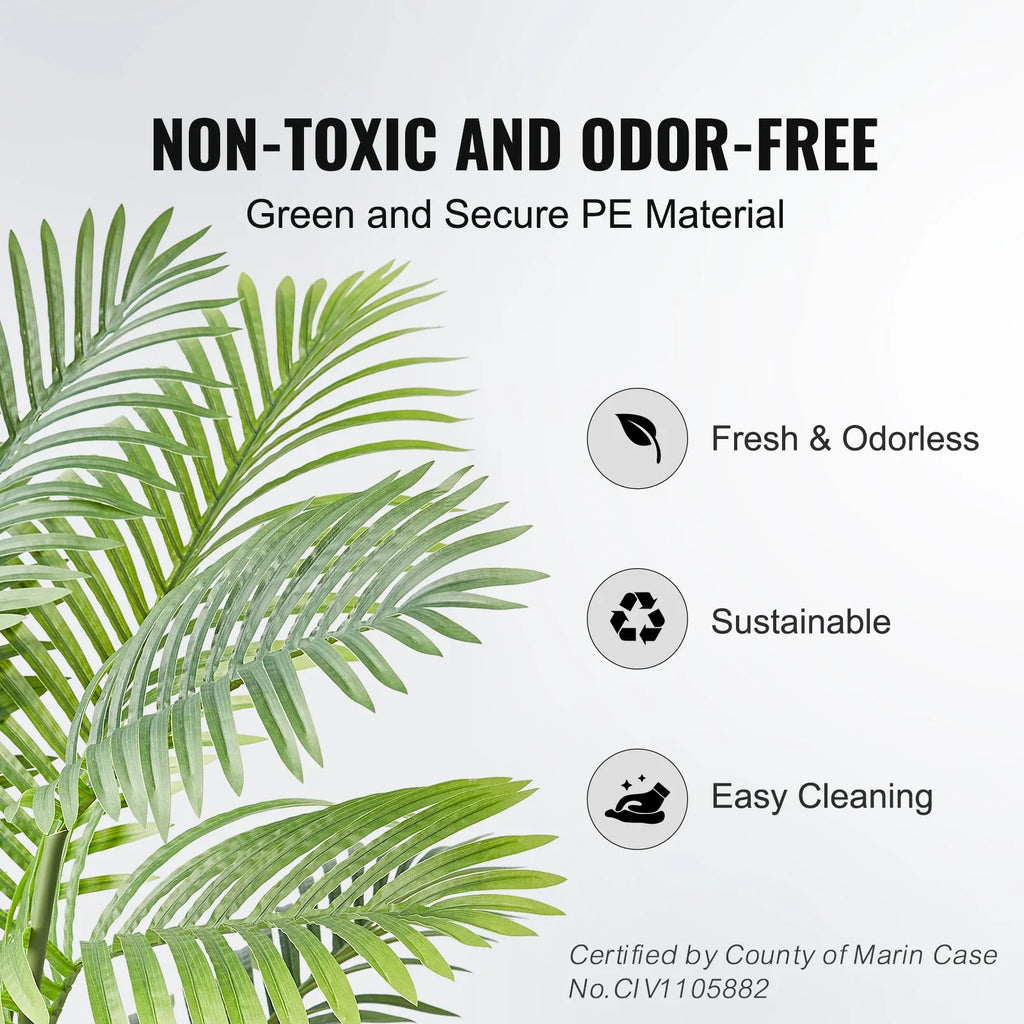 Artificial palm plant easy to care and secure for indoors - view 4