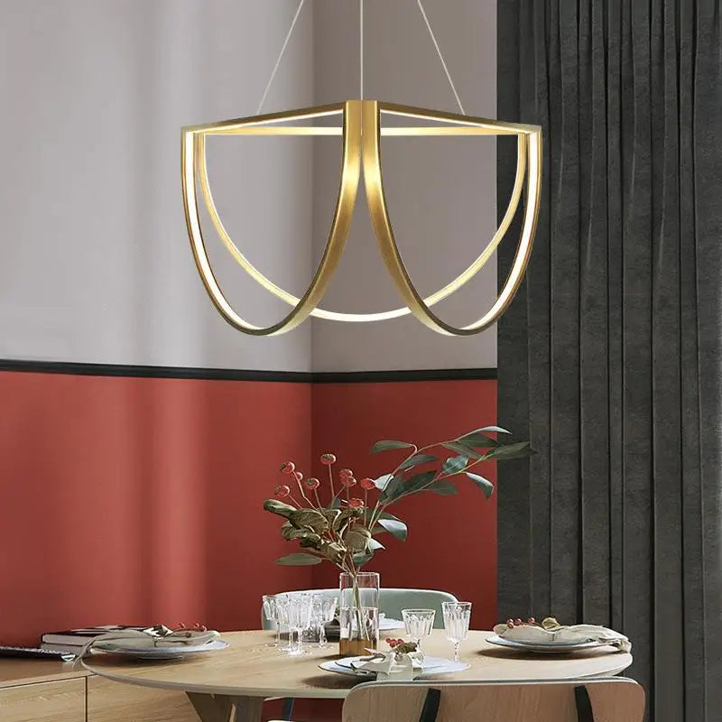 Chandelier led minimalist with variable intensity trend interior lighting - view 2