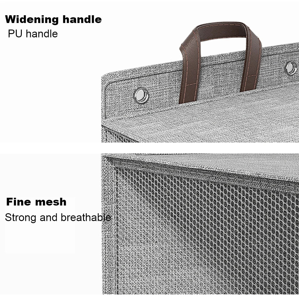 1pc Foldable Adhesive Laundry Basket Hamper, Multifunctional Punch Free Wall Hanging Washing Clothes Mesh Hook Organizer - view 6