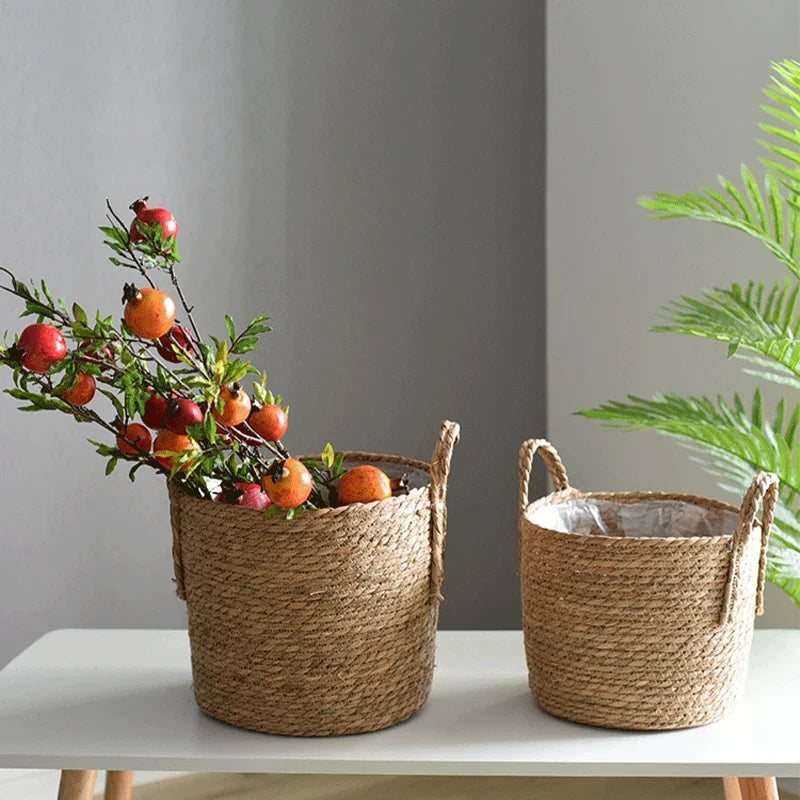 Handmade sea-sink storage basket for plants and flowers - view 5