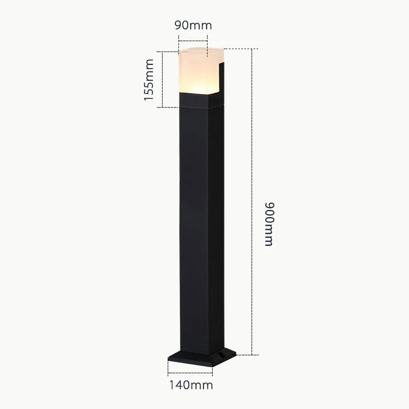 Waterproof modern outdoor lamp for garden and path - 90CM 7W / Warm White