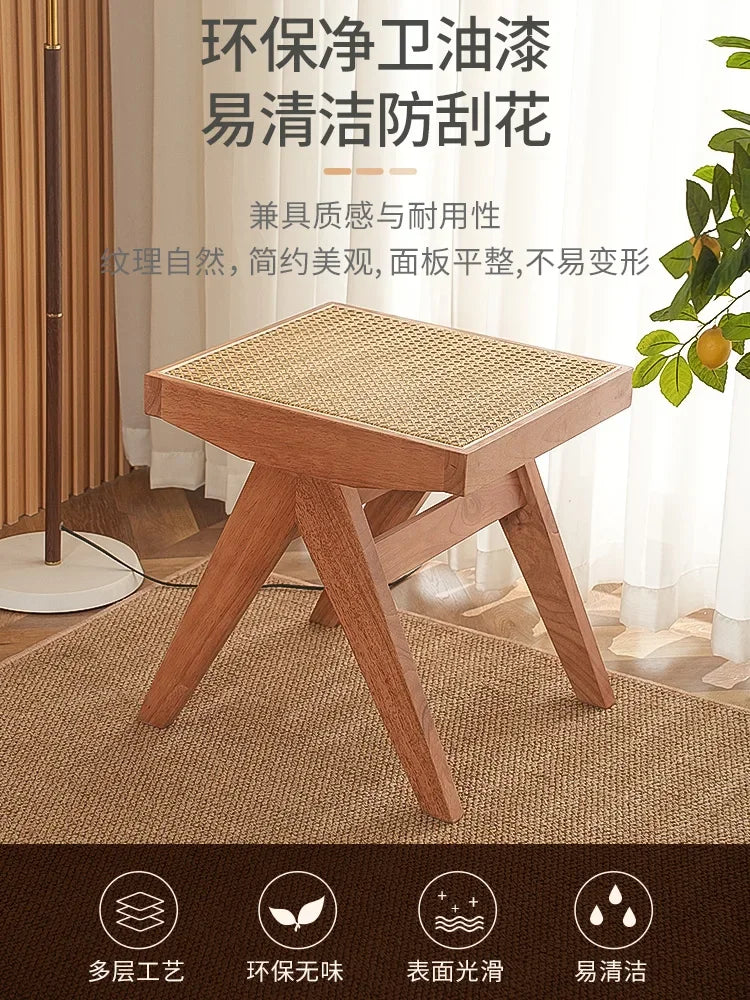 Solid rattan bench for versatile and modern use - view 3