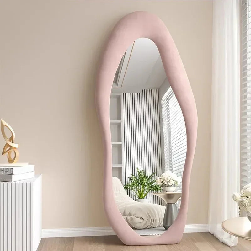 Corrugated mirror integral Nordic design for interior decoration