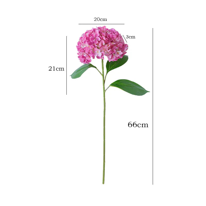New Silk Simulation Hydrangea Flower European Style Home Decoration,Wedding Floor Arrangement Large Hydrangea Flower - view 6