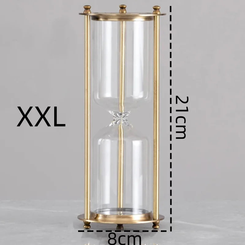 Vintage glass hourglass bottle creative decoration for home - Style B (XXL)