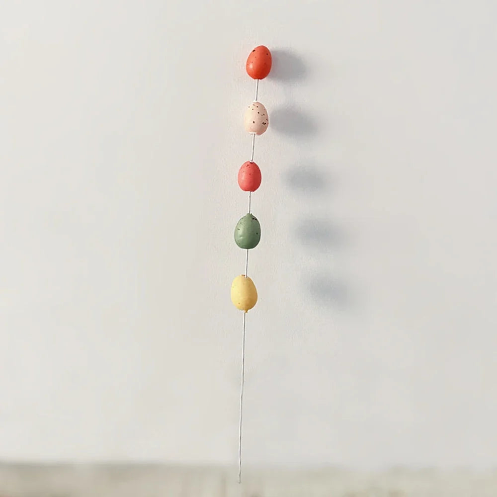 Decoration of 2024 coloured eggs for DIY home decoration - One