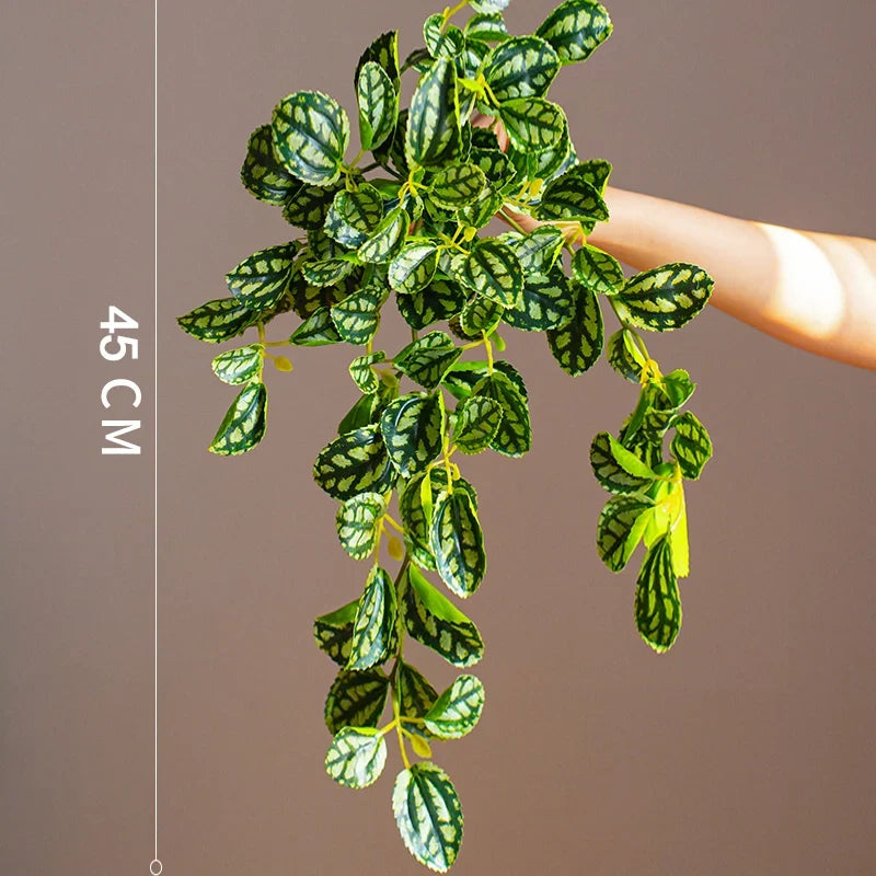 Artificial plants suspended in rattan for interior decoration - 45 cm F
