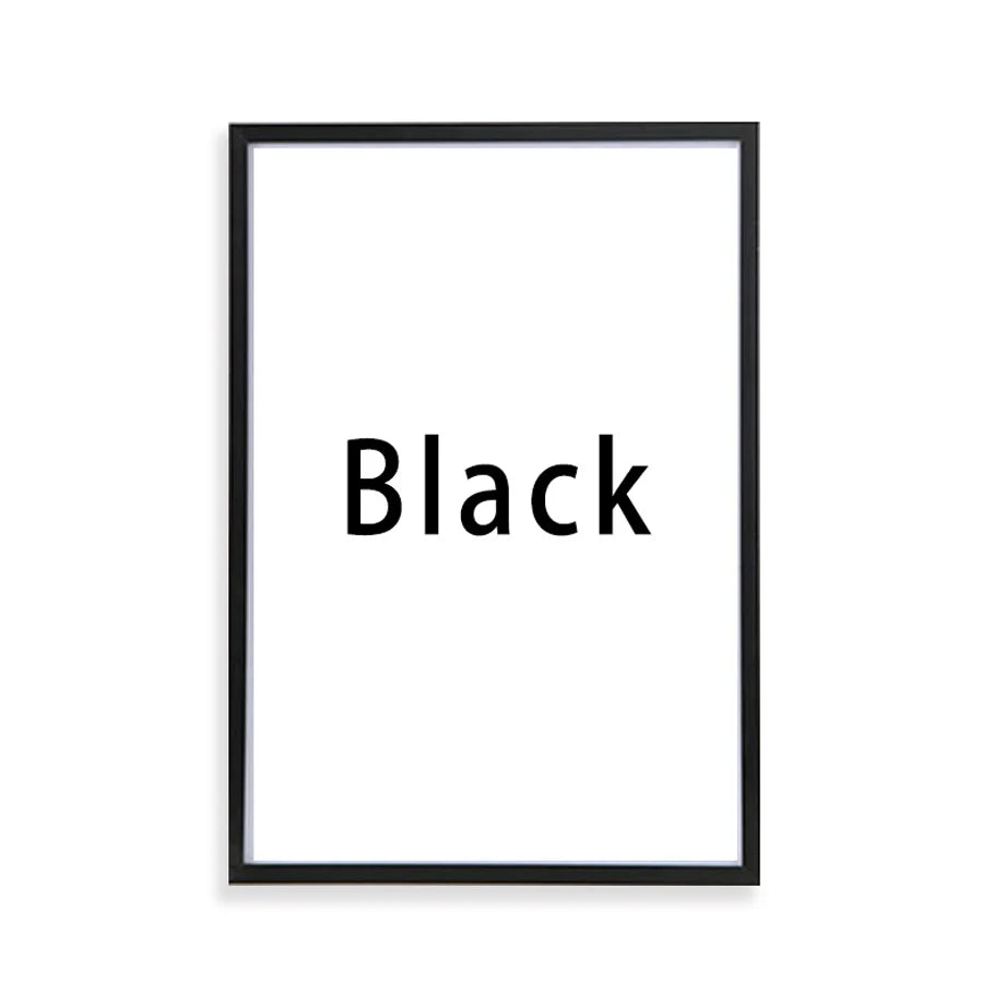 Refined Aluminum Wall Picture Frame for Home Decor - Surface circulaire noire / 40,6 x 50,8 cm