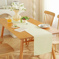 Red christmas table runner polyester plain infrossable - 33x140cm